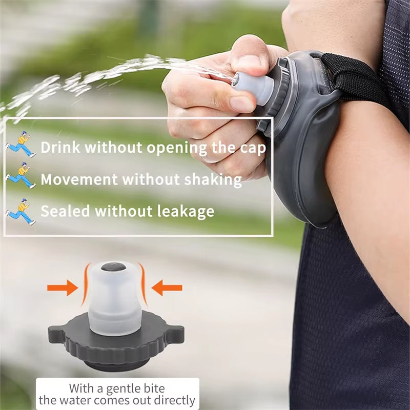 Portable Fitness Wrist Bottle – Run, Walk, Train